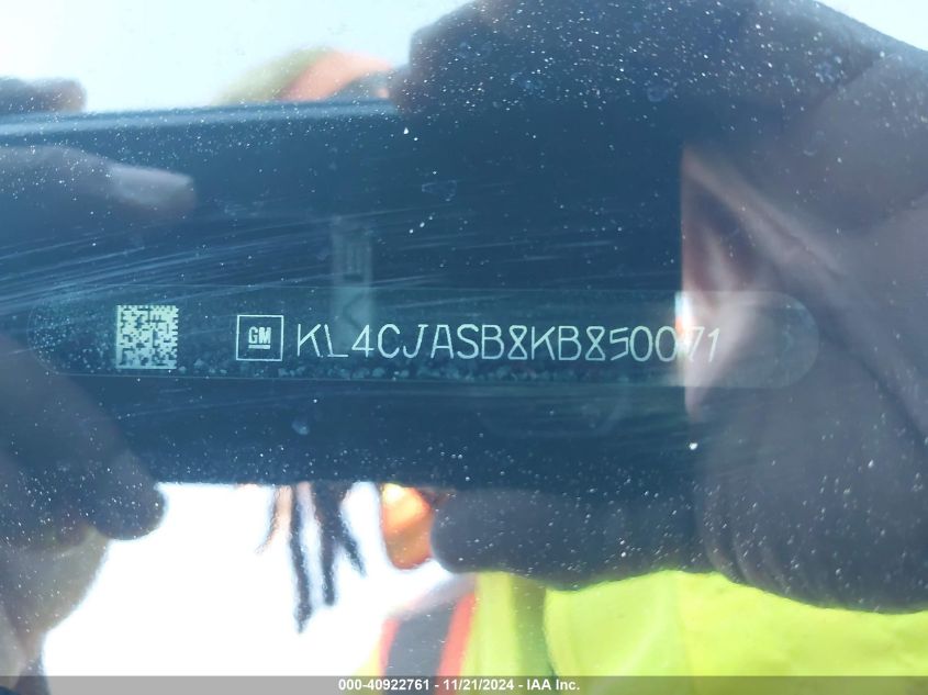 2019 Buick Encore Fwd Preferred VIN: KL4CJASB8KB850071 Lot: 40922761