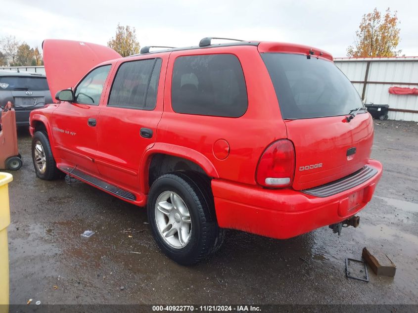 2001 Dodge Durango Slt VIN: 1B4HS28Z01F553173 Lot: 40922770