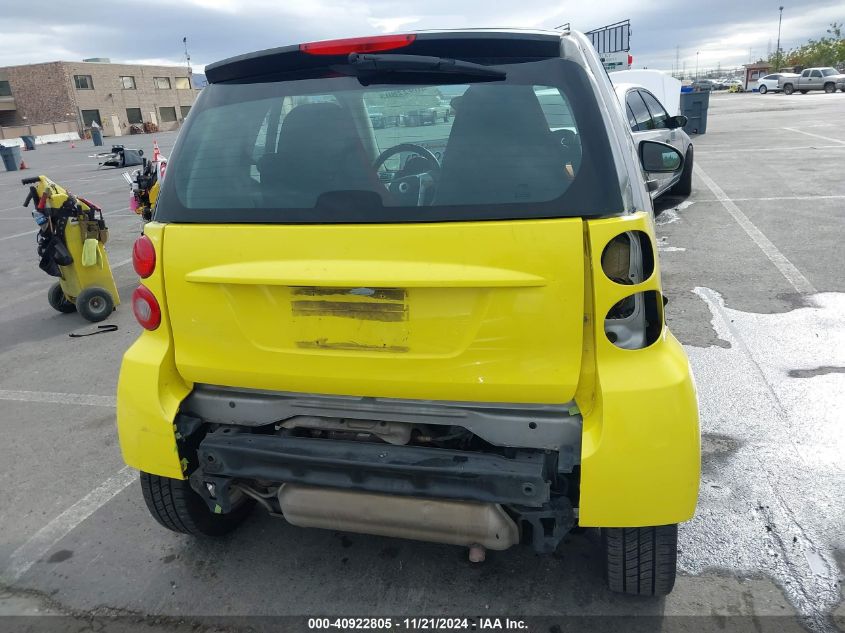 2008 Smart Fortwo Passion/Pure VIN: WMEEJ31X68K145500 Lot: 40922805