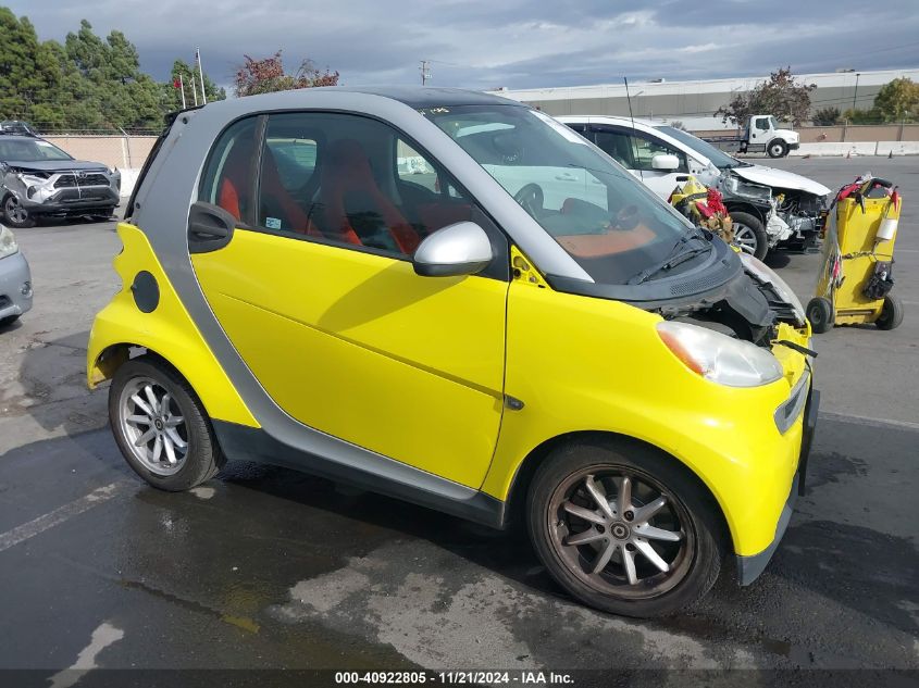 2008 Smart Fortwo Passion/Pure VIN: WMEEJ31X68K145500 Lot: 40922805