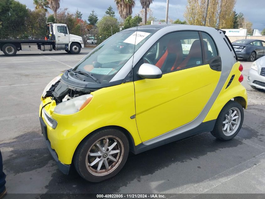 2008 Smart Fortwo Passion/Pure VIN: WMEEJ31X68K145500 Lot: 40922805