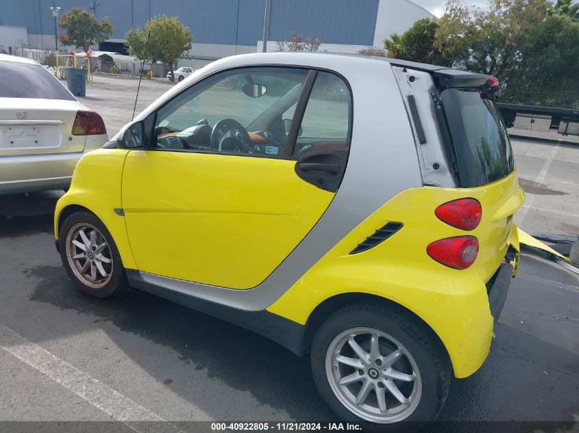 2008 Smart Fortwo Passion/Pure VIN: WMEEJ31X68K145500 Lot: 40922805