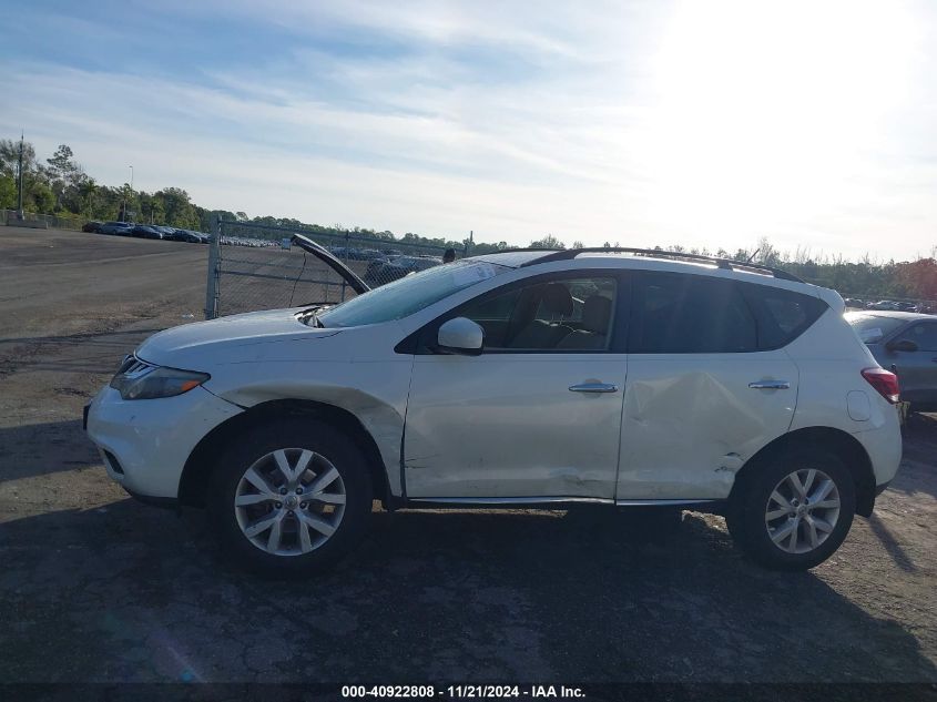 2014 Nissan Murano Sv VIN: JN8AZ1MU5EW419726 Lot: 40922808