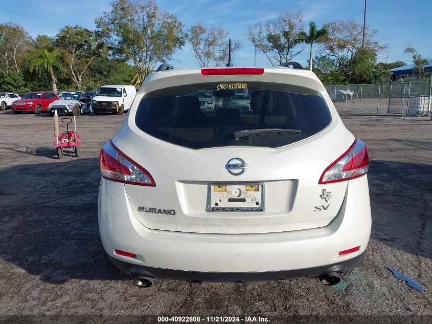 2014 Nissan Murano Sv VIN: JN8AZ1MU5EW419726 Lot: 40922808