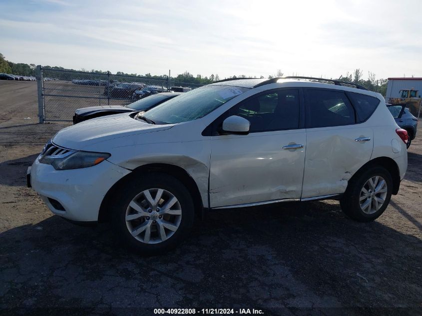 2014 Nissan Murano Sv VIN: JN8AZ1MU5EW419726 Lot: 40922808