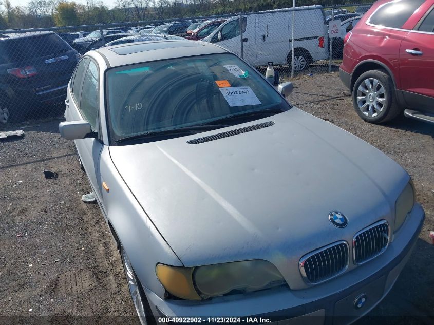 2002 BMW 325Xi VIN: WBAEU33442PF70474 Lot: 40922902