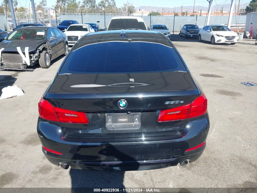 2018 BMW 530E Iperformance VIN: WBAJA9C5XJB250376 Lot: 40922936