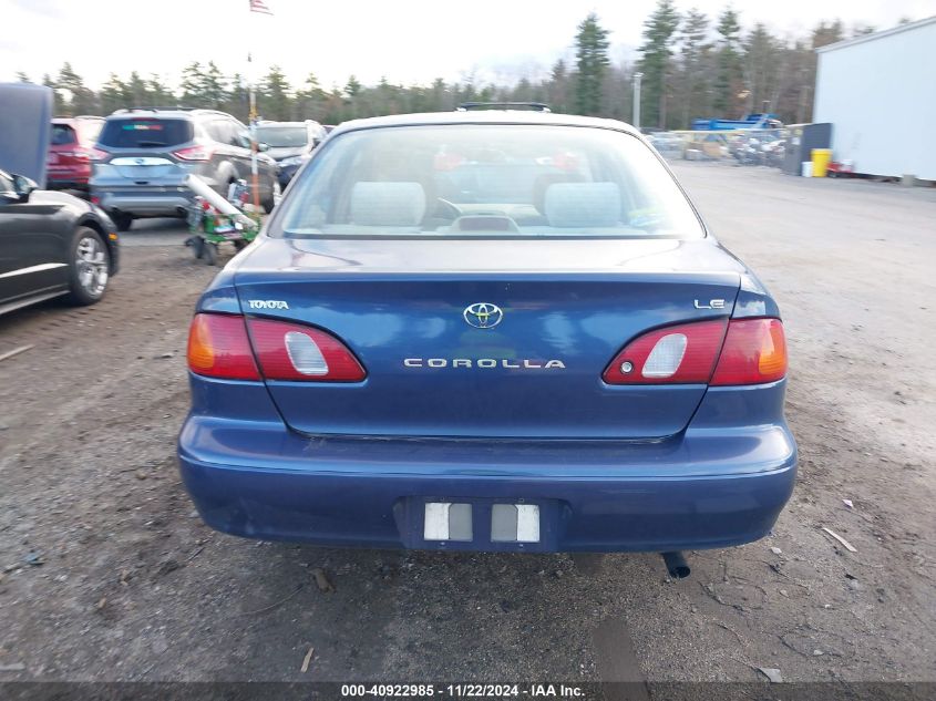 2000 Toyota Corolla Le VIN: 2T1BR18E8YC279395 Lot: 40922985