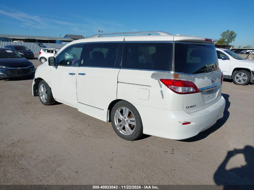 2011 Nissan Quest Sl VIN: JN8AE2KP4B9007662 Lot: 40923043