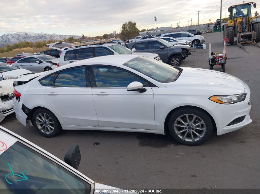 2017 Ford Fusion Se VIN: 3FA6P0HDXHR336172 Lot: 40923045