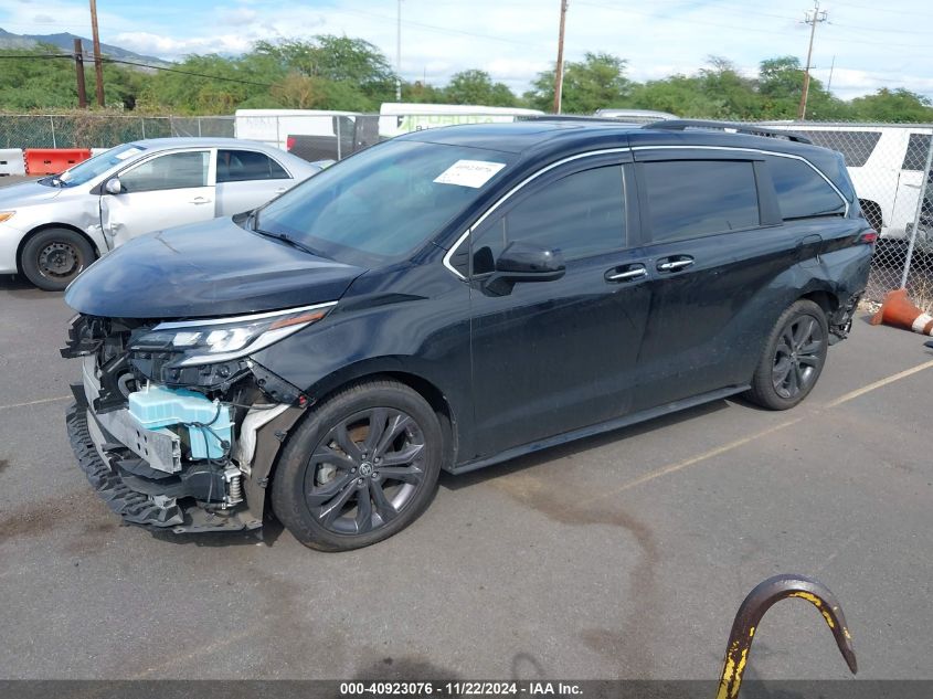 2022 Toyota Sienna Xse VIN: 5TDDRKEC9NS101595 Lot: 40923076