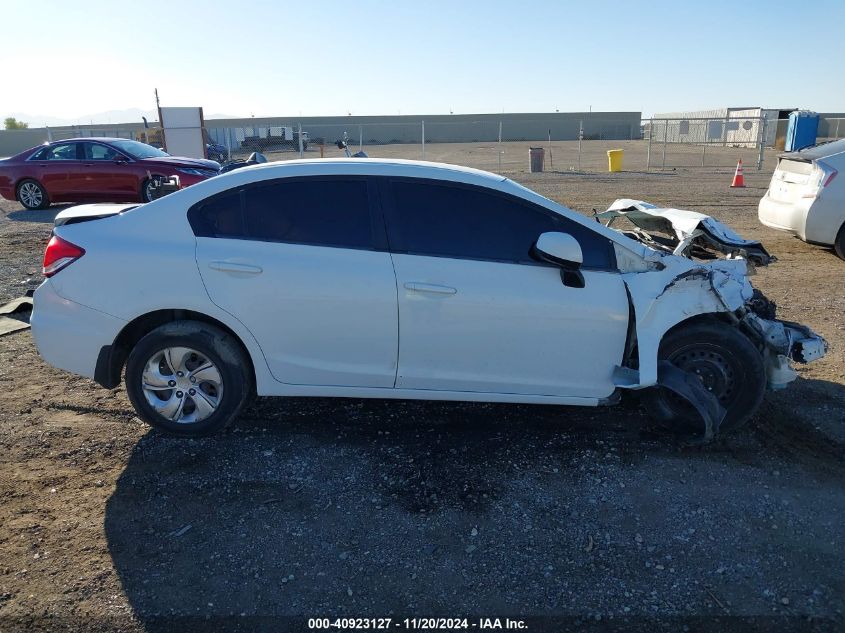 2013 Honda Civic Lx VIN: 19XFB2F54DE231435 Lot: 40923127