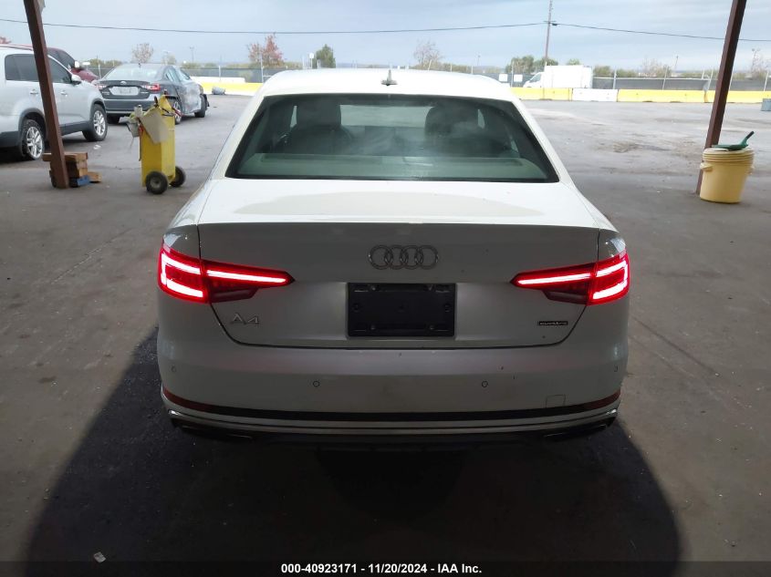 2019 Audi A4 45 Premium VIN: WAUFNAF45KA112217 Lot: 40923171