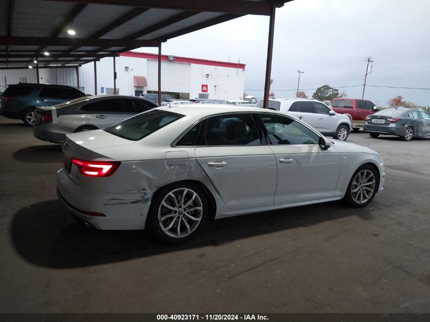 2019 Audi A4 45 Premium VIN: WAUFNAF45KA112217 Lot: 40923171