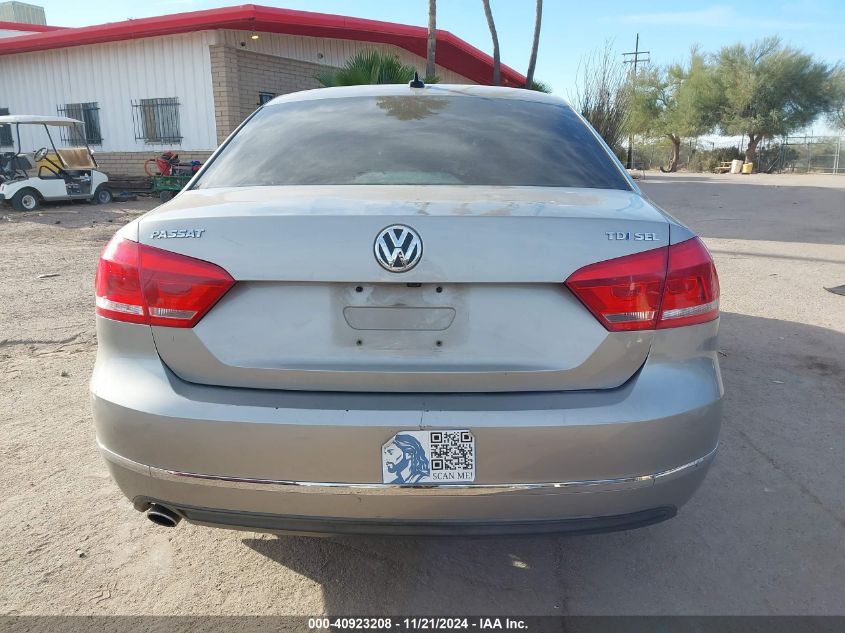 2014 Volkswagen Passat 2.0L Tdi Sel Premium VIN: 1VWCN7A34EC028466 Lot: 40923208