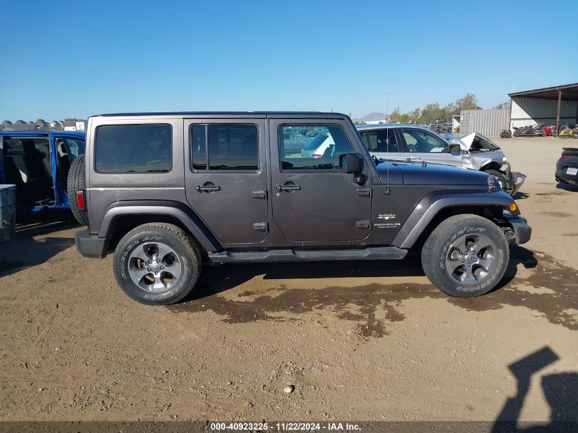 2017 Jeep Wrangler Unlimited Sahara 4X4 VIN: 1C4BJWEG0HL558195 Lot: 40923225