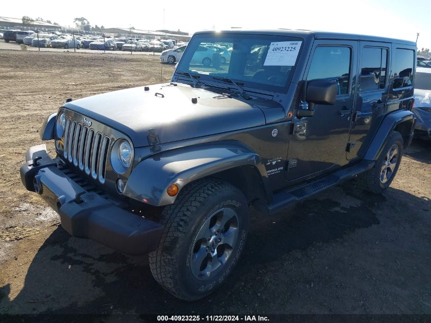 2017 Jeep Wrangler Unlimited Sahara 4X4 VIN: 1C4BJWEG0HL558195 Lot: 40923225