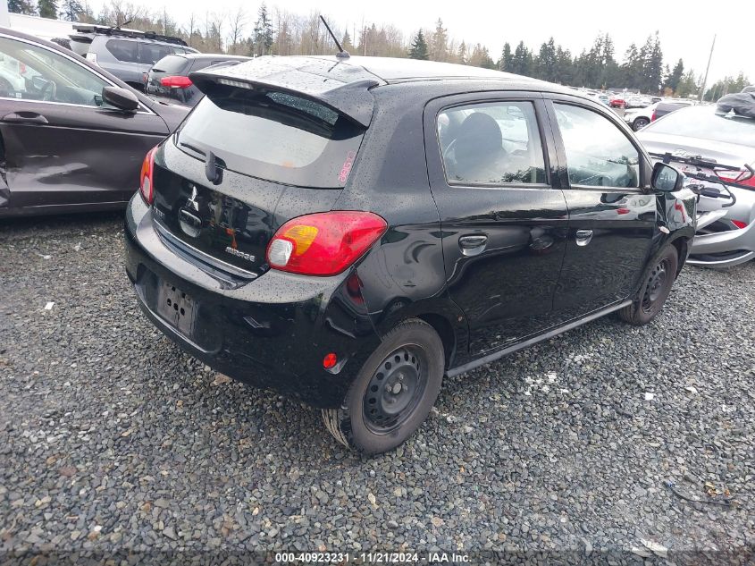 2015 Mitsubishi Mirage De/Rf VIN: ML32A3HJ8FH012060 Lot: 40923231