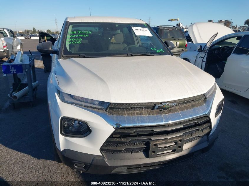 2021 Chevrolet Trailblazer Fwd Ls VIN: KL79MMS20MB130465 Lot: 40923236