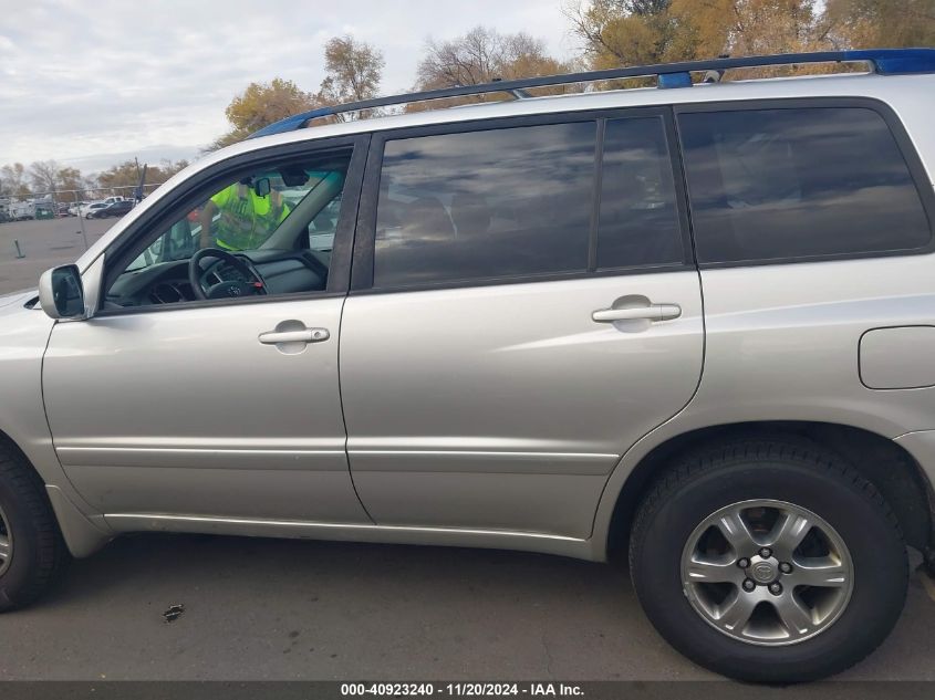 2007 Toyota Highlander V6 VIN: JTEEP21A470203399 Lot: 40923240