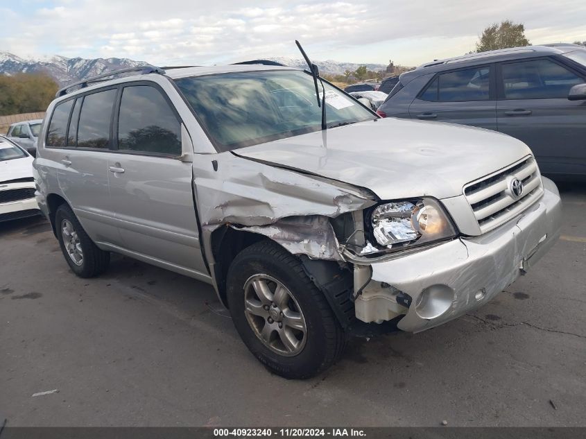 2007 Toyota Highlander V6 VIN: JTEEP21A470203399 Lot: 40923240