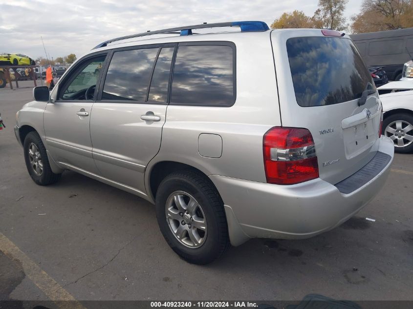 2007 Toyota Highlander V6 VIN: JTEEP21A470203399 Lot: 40923240