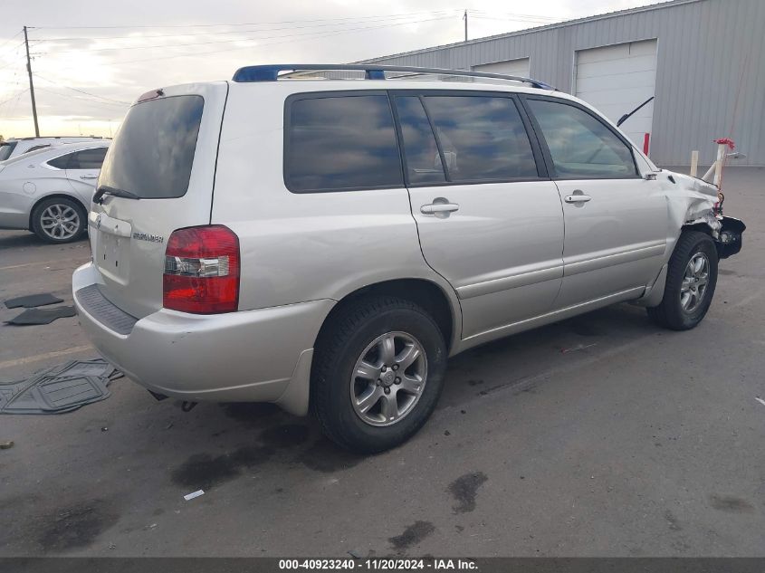 2007 Toyota Highlander V6 VIN: JTEEP21A470203399 Lot: 40923240