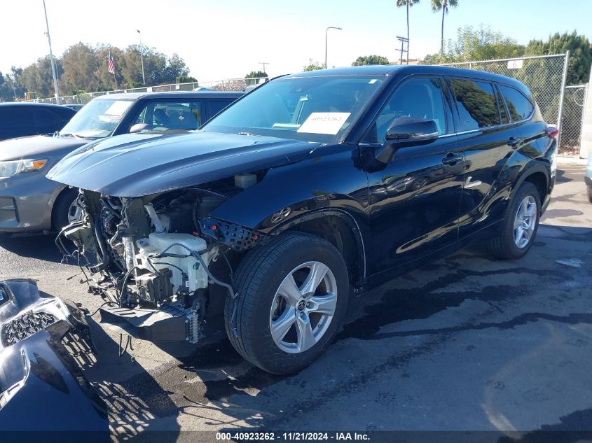 2021 Toyota Highlander Le VIN: 5TDZZRAH6MS515349 Lot: 40923262