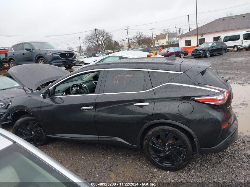 2018 Nissan Murano Sl VIN: 5N1AZ2MH6JN172670 Lot: 40923289