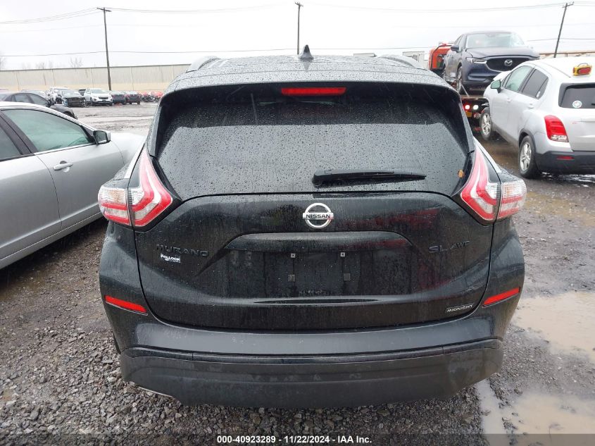 2018 Nissan Murano Sl VIN: 5N1AZ2MH6JN172670 Lot: 40923289