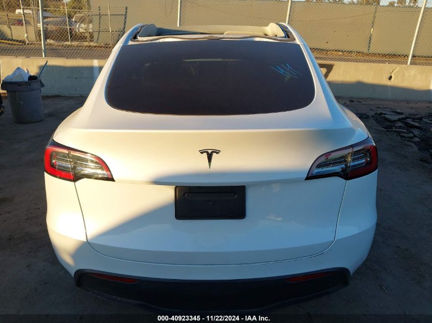 2024 Tesla Model Y Long Range Dual Motor All-Wheel Drive/Rwd VIN: 7SAYGDED8RF084555 Lot: 40923345