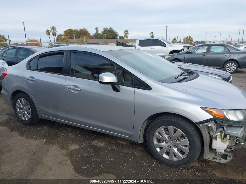 2012 Honda Civic Lx VIN: 2HGFB2F53CH558624 Lot: 40923445