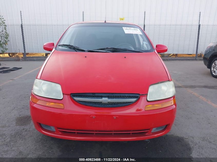 2006 Chevrolet Aveo Ls VIN: KL1TD566X6B661243 Lot: 40923488