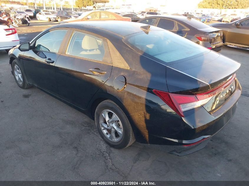 VIN KMHLL4AG6MU147117 2021 Hyundai Elantra, SE no.3