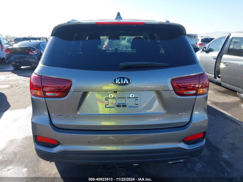 2019 Kia Sorento 2.4L Lx VIN: 5XYPG4A3XKG551690 Lot: 40923513