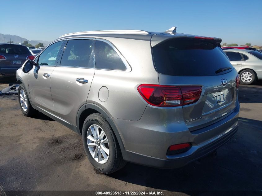 2019 Kia Sorento 2.4L Lx VIN: 5XYPG4A3XKG551690 Lot: 40923513