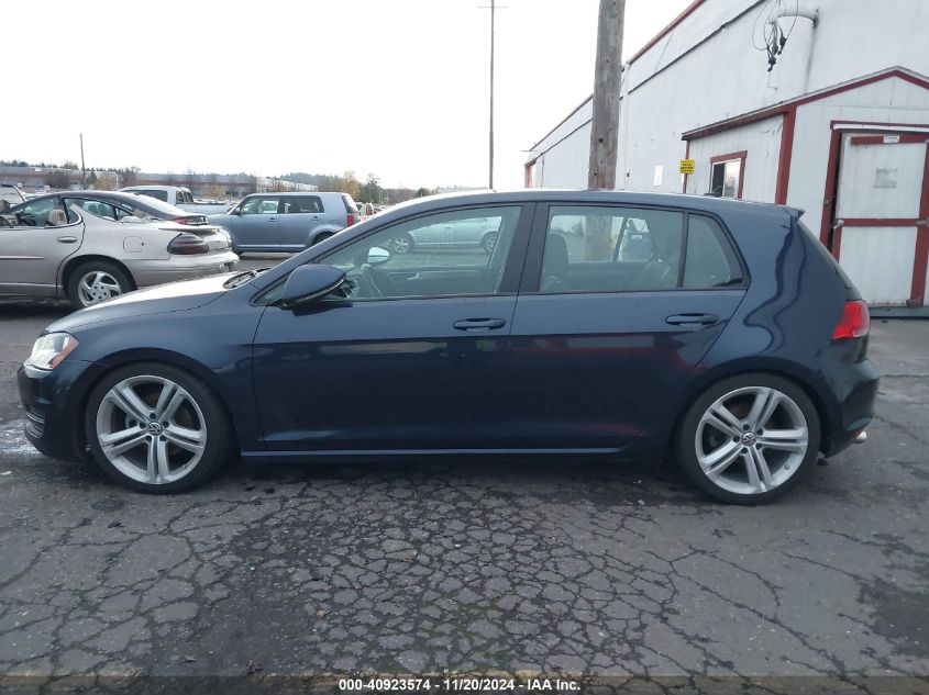 2016 Volkswagen Golf Tsi S 4-Door VIN: 3VW217AU4GM062098 Lot: 40923574