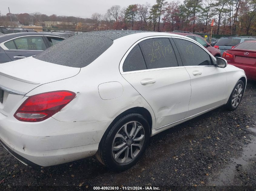 2016 Mercedes-Benz C 300 4Matic/Luxury 4Matic/Sport 4Matic VIN: 55SWF4KB9GU119805 Lot: 40923610