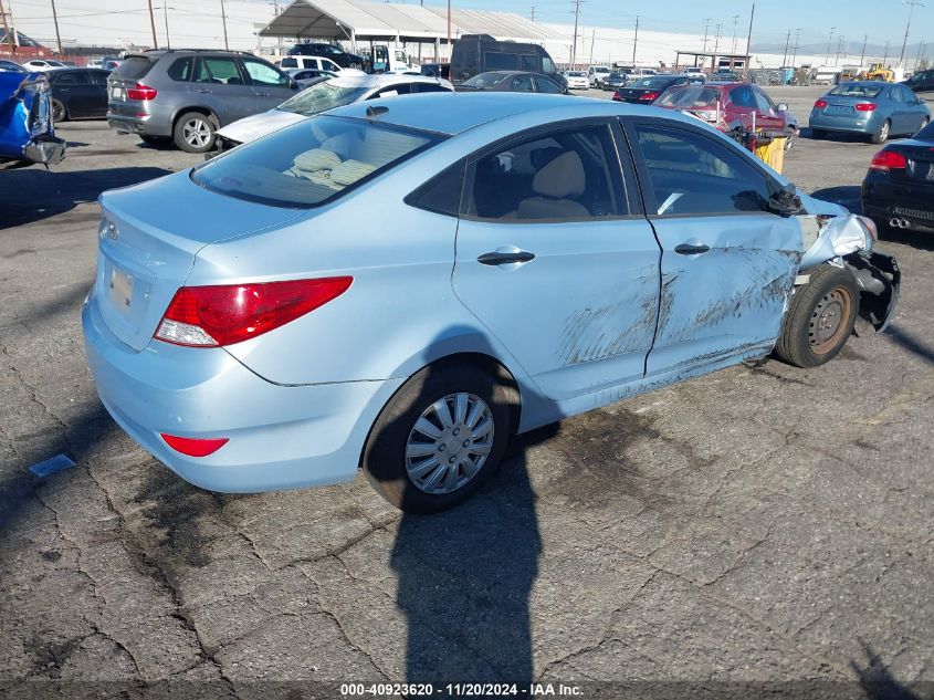 2012 Hyundai Accent Gls VIN: KMHCT4AE2CU058142 Lot: 40923620