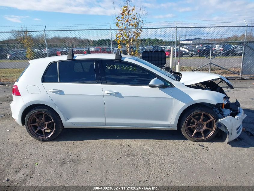 2016 Volkswagen Golf Tsi S 4-Door VIN: 3VW117AU2GM023649 Lot: 40923652