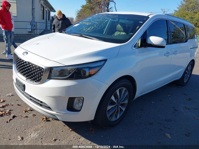 Vin: kndmc5c14f6019103, lot: 41413374, kia sedona sx 20152
