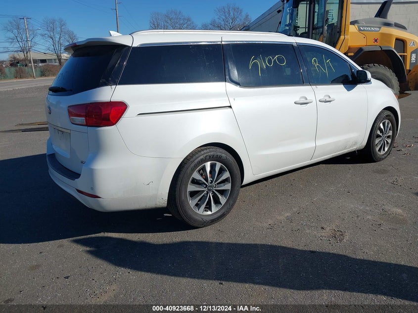 Vin: kndmc5c14f6019103, lot: 41413374, kia sedona sx 20154