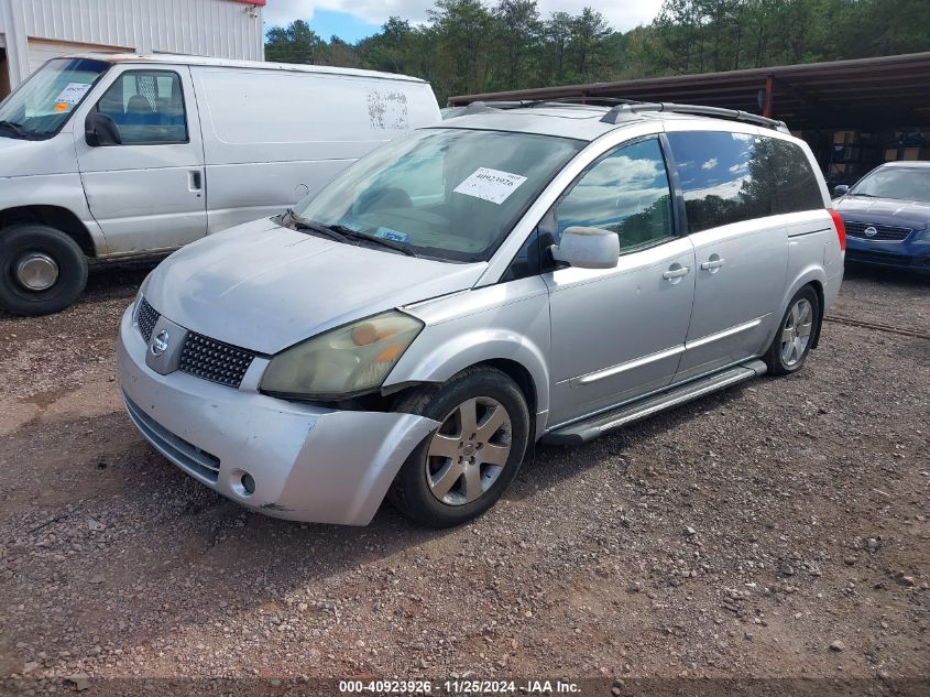 2004 Nissan Quest 3.5 Se VIN: 5N1BV28U44N306376 Lot: 40923926