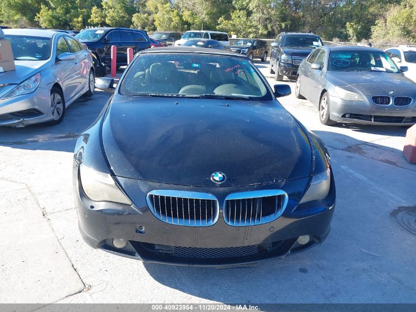 2005 BMW 645Ci VIN: WBAEK73425B327631 Lot: 40923954