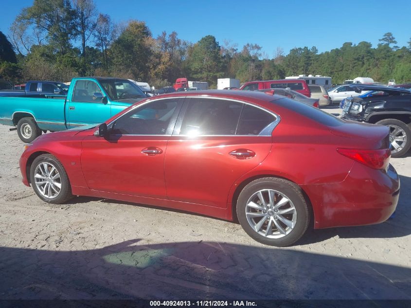 2014 Infiniti Q50 Premium VIN: JN1BV7AR1EM688917 Lot: 40924013