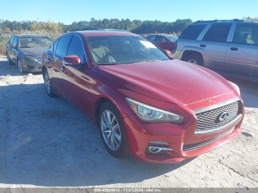 2014 Infiniti Q50 Premium VIN: JN1BV7AR1EM688917 Lot: 40924013