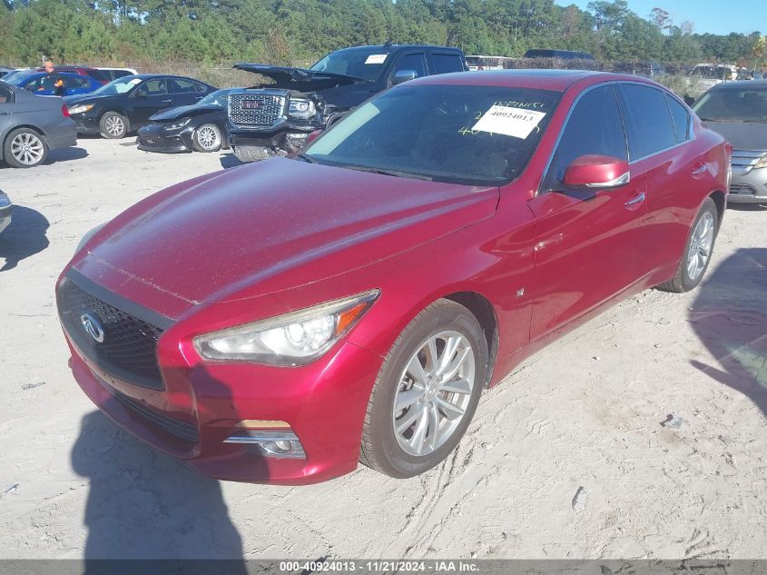 2014 Infiniti Q50 Premium VIN: JN1BV7AR1EM688917 Lot: 40924013