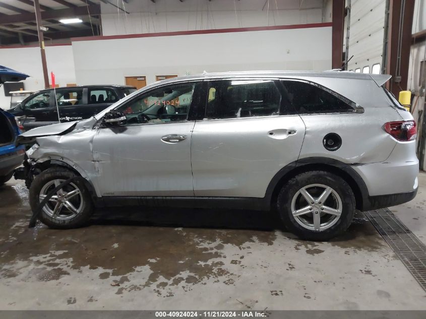 2019 Kia Sorento 2.4L Lx VIN: 5XYPGDA34KG551507 Lot: 40924024