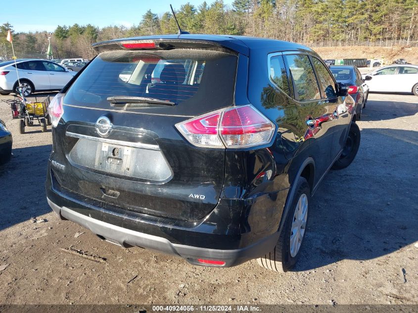 VIN KNMAT2MV4FP534096 2015 Nissan Rogue, S no.4