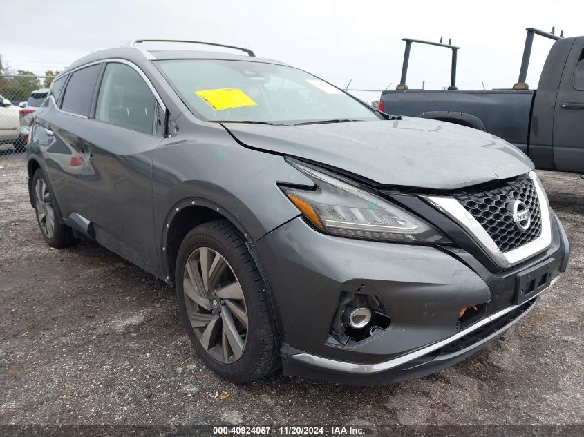 2019 Nissan Murano Sl VIN: 5N1AZ2MS6KN151430 Lot: 40924057